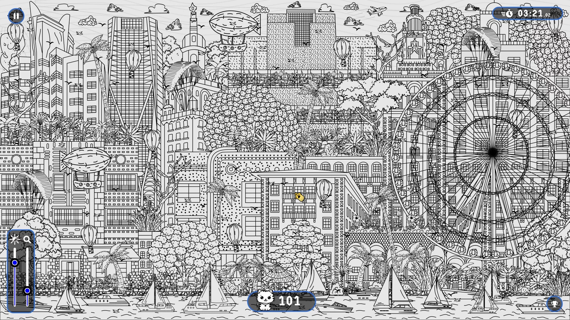 Изображение игры: 101 Cats Hidden in Miami