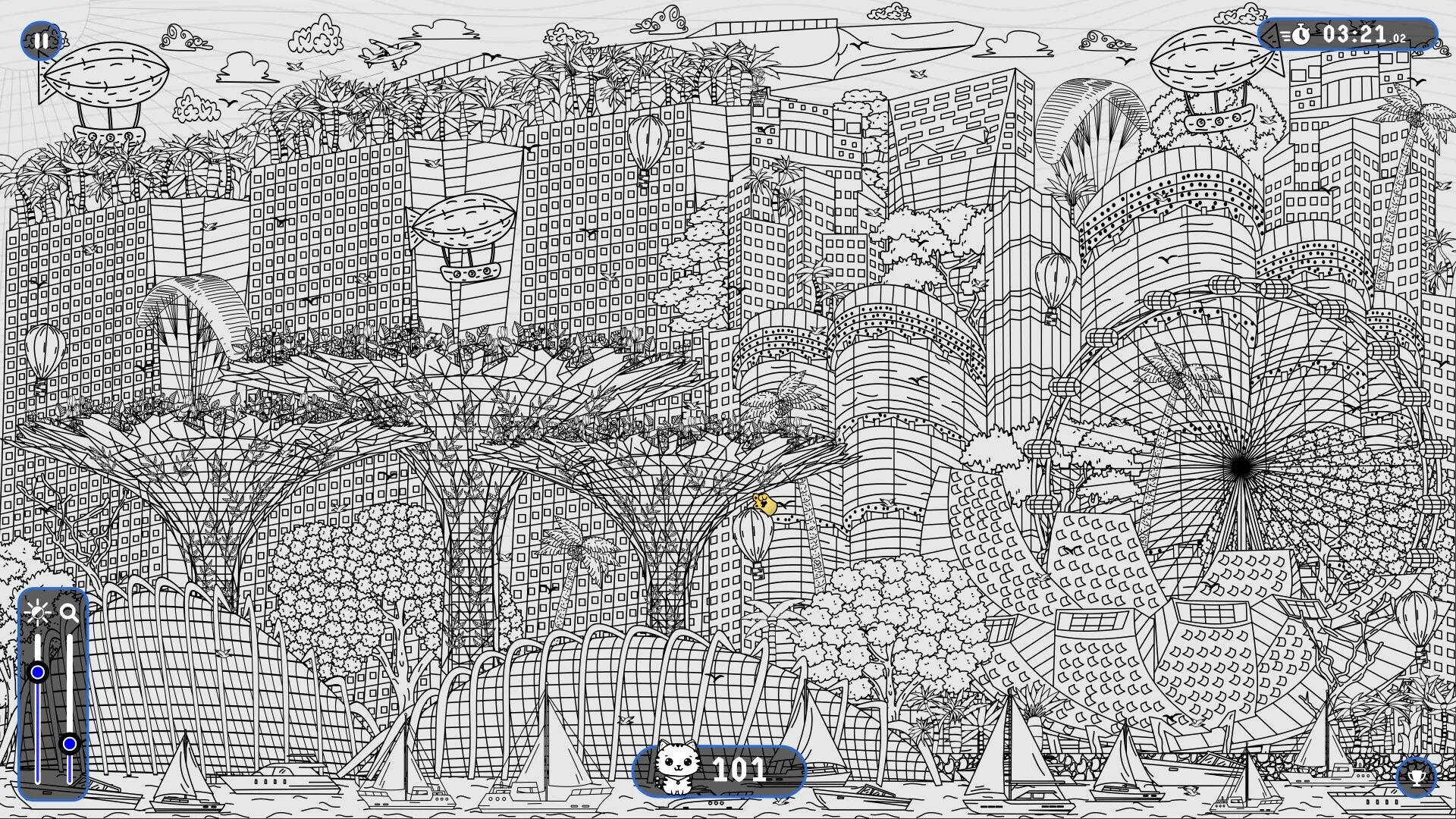 Изображение игры: 101 Cats Hidden in Singapore