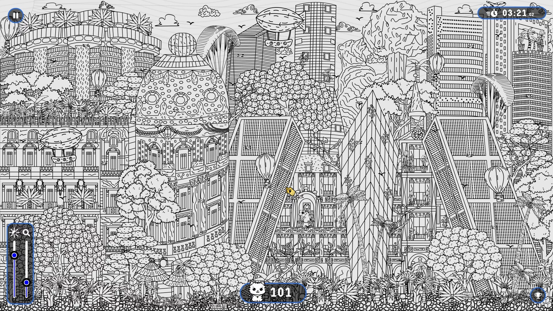 Изображение игры: 101 Cats Hidden in Madrid