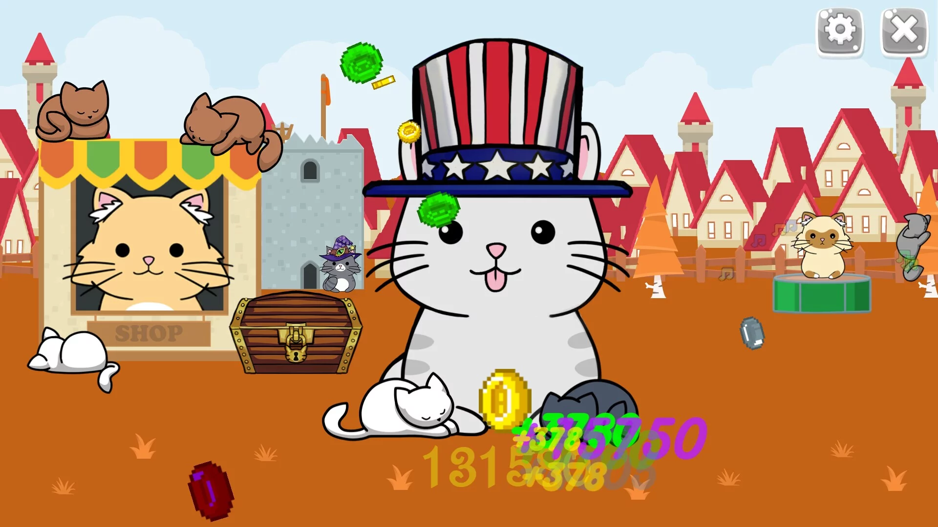 Изображение игры: The King Cat Clicker