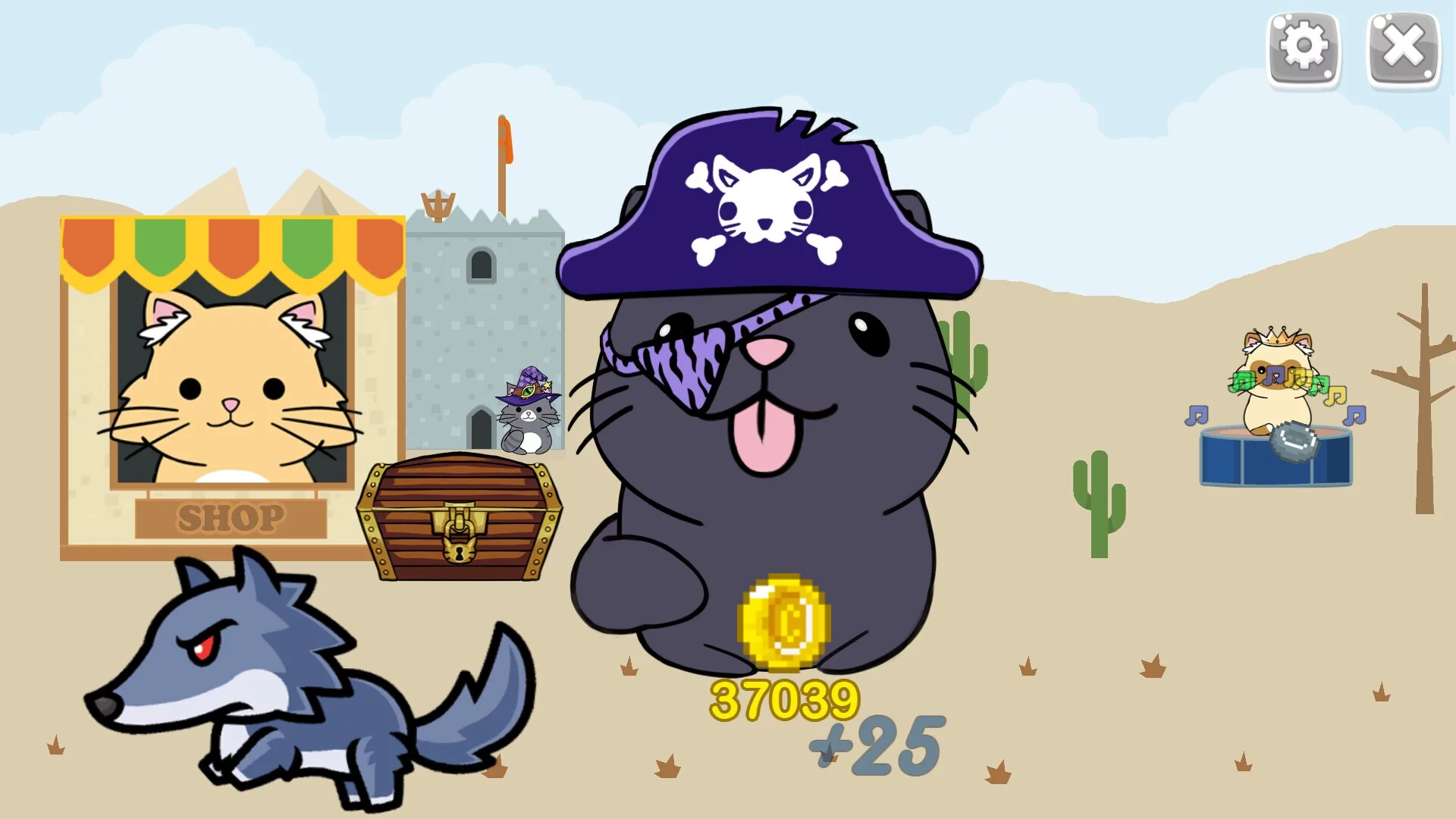 Изображение игры: The King Cat Clicker