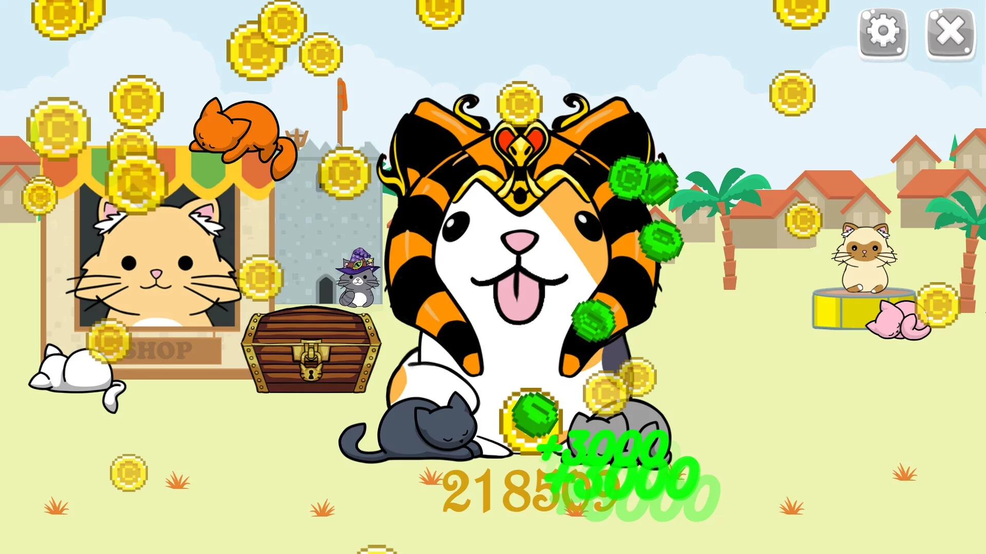 Изображение игры: The King Cat Clicker