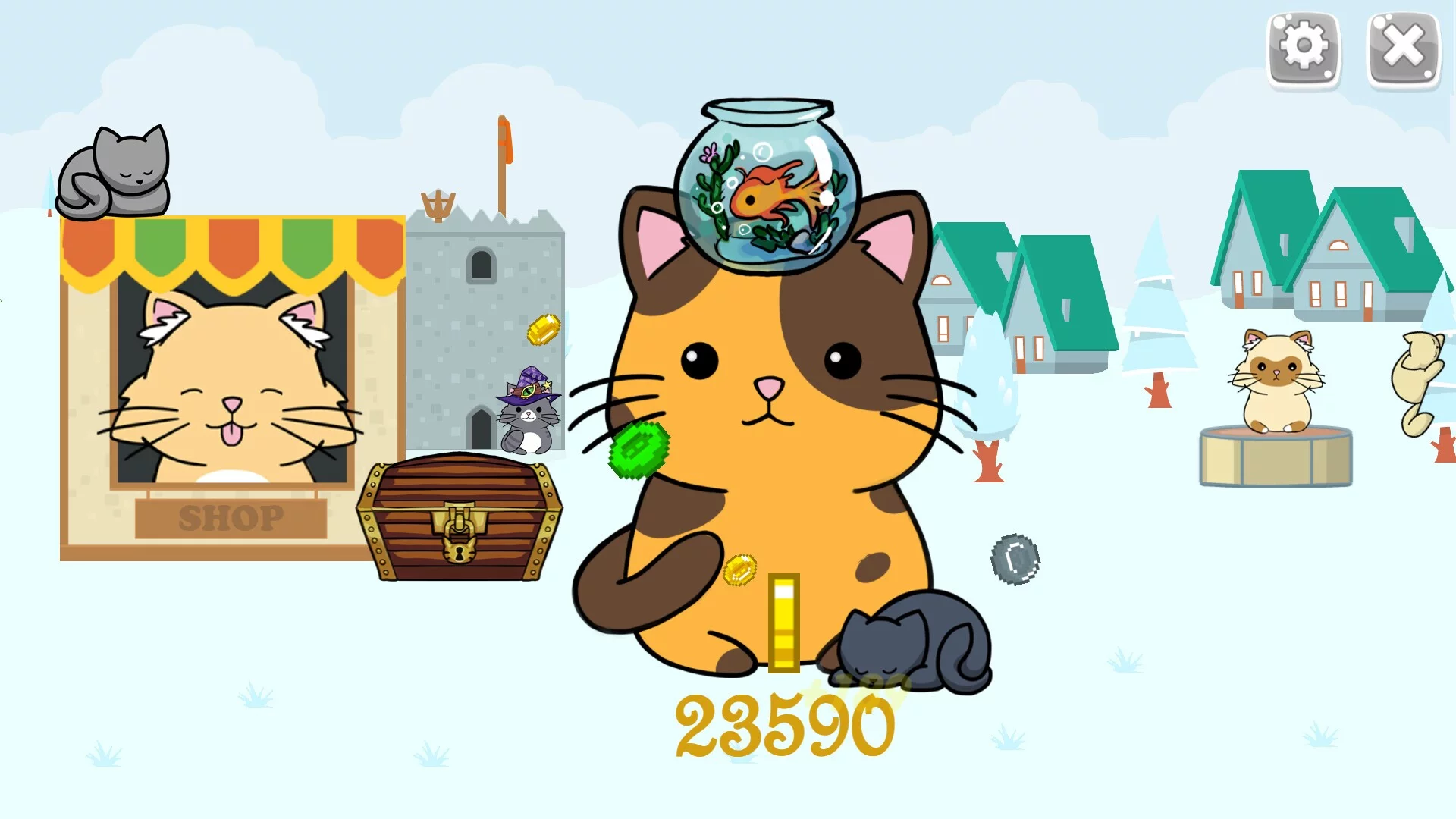 Изображение игры: The King Cat Clicker
