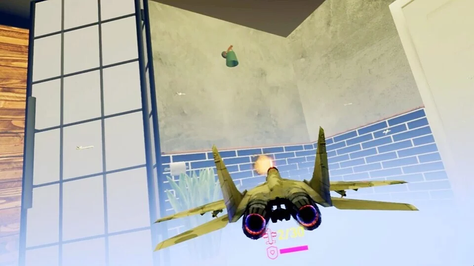 Изображение игры: Re shrinking conflict: VR indoor air battle