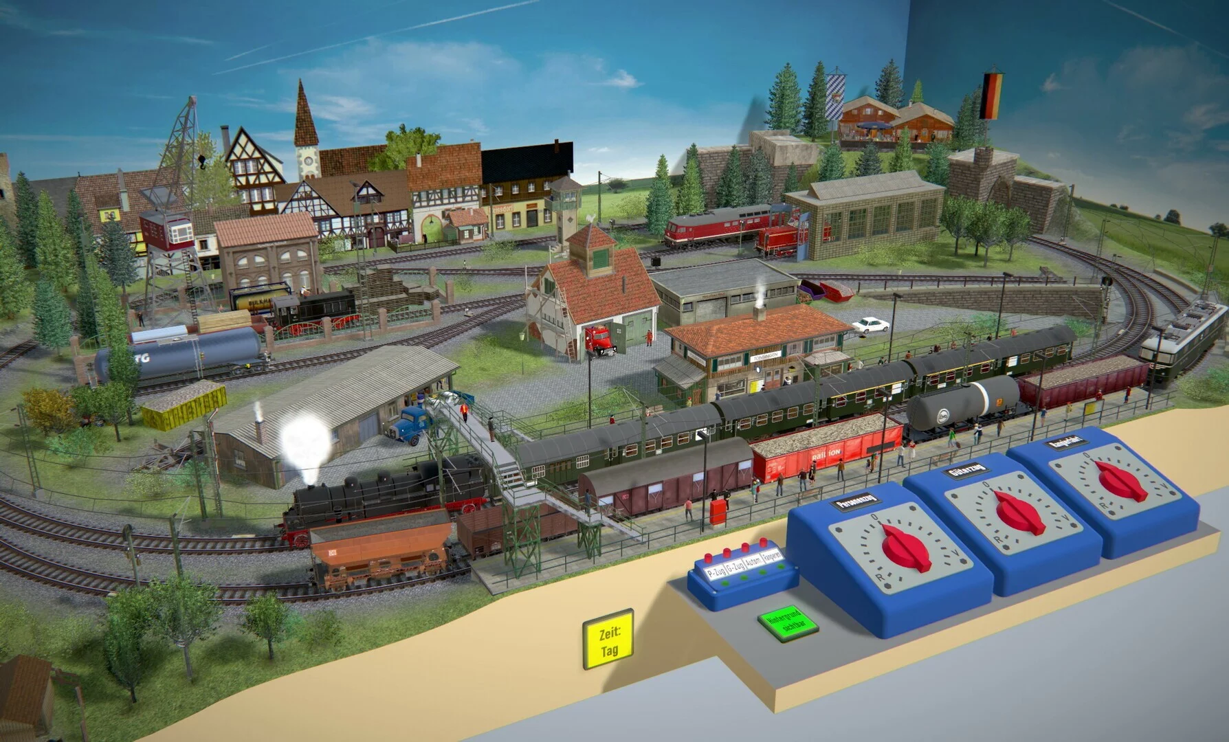 Изображение игры: 3D Train Studio V9