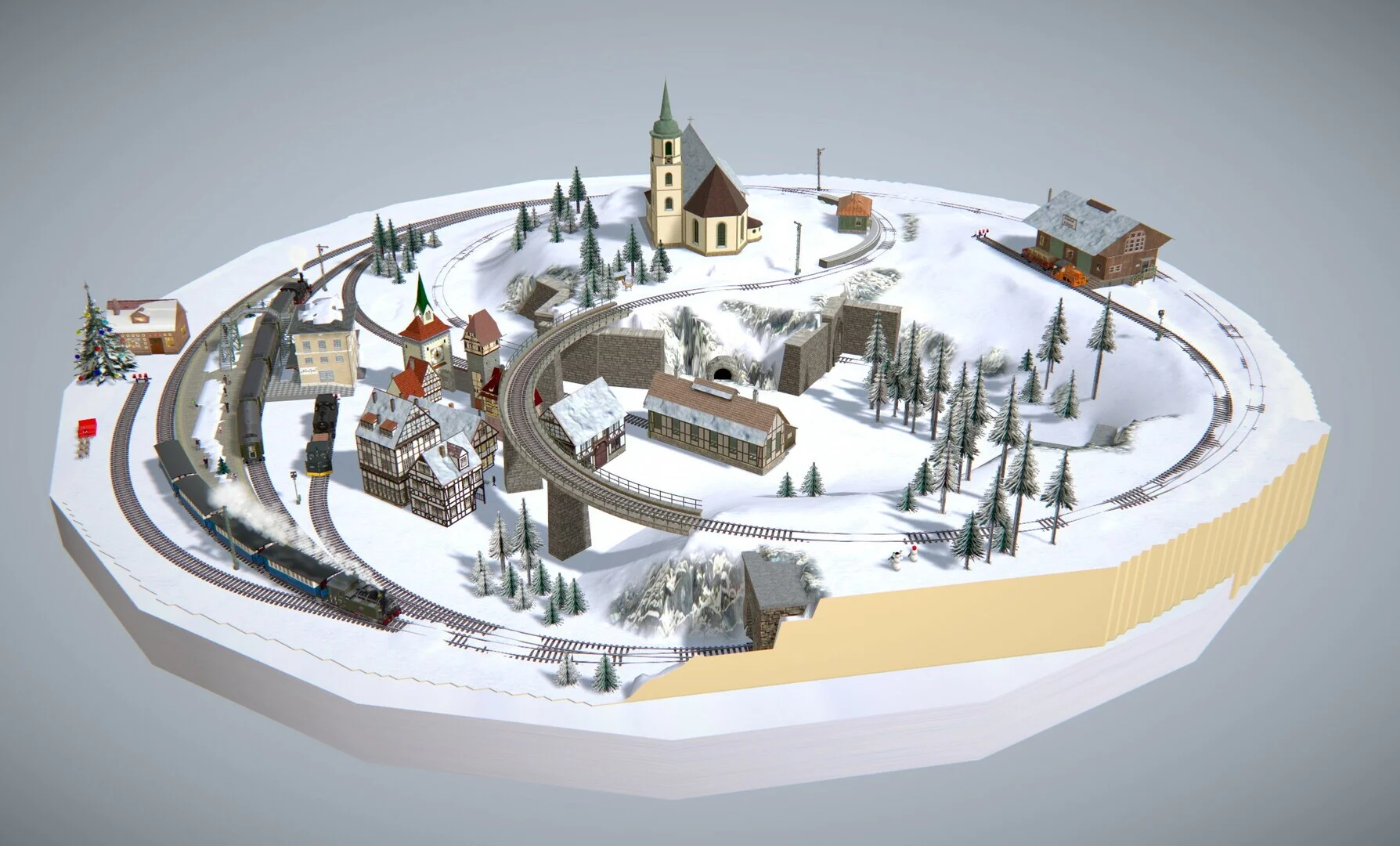 Изображение игры: 3D Train Studio V9