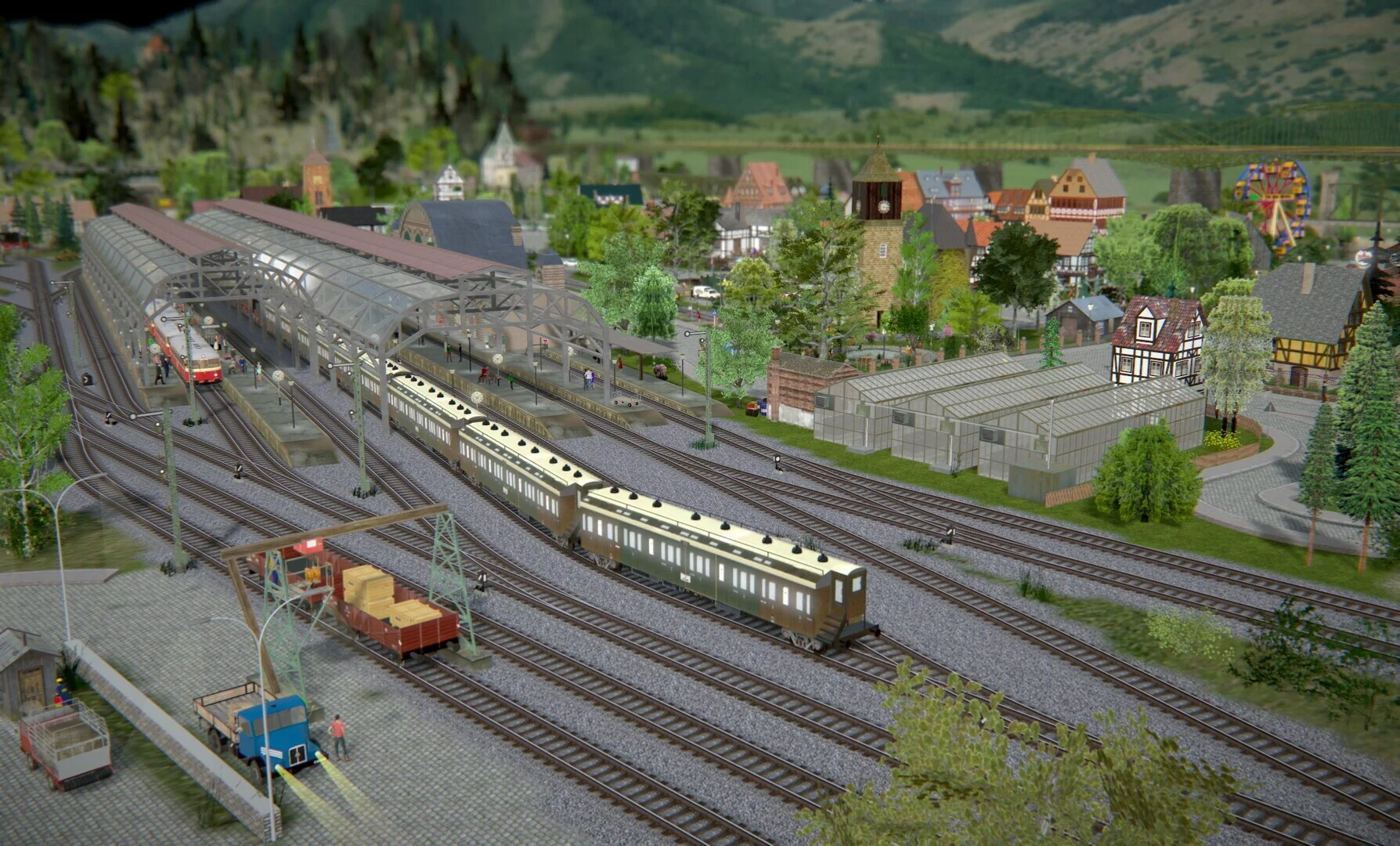 Изображение игры: 3D Train Studio V9