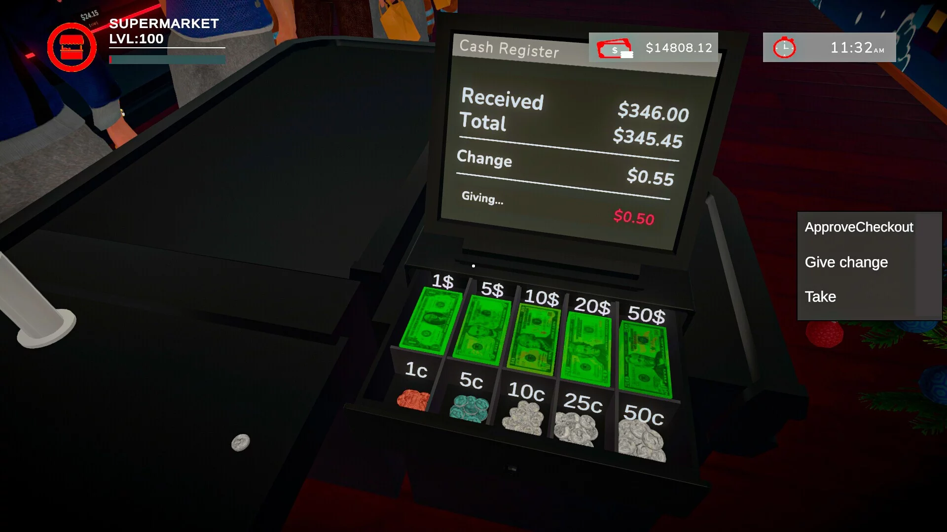 Изображение игры: Christmas Store: Santa's Supermarket Simulator