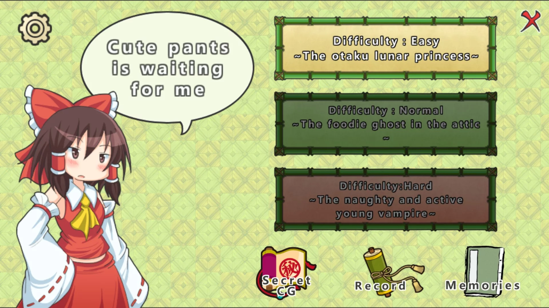 Изображение игры: 东方胖次争夺战 TouHou Pants Contest
