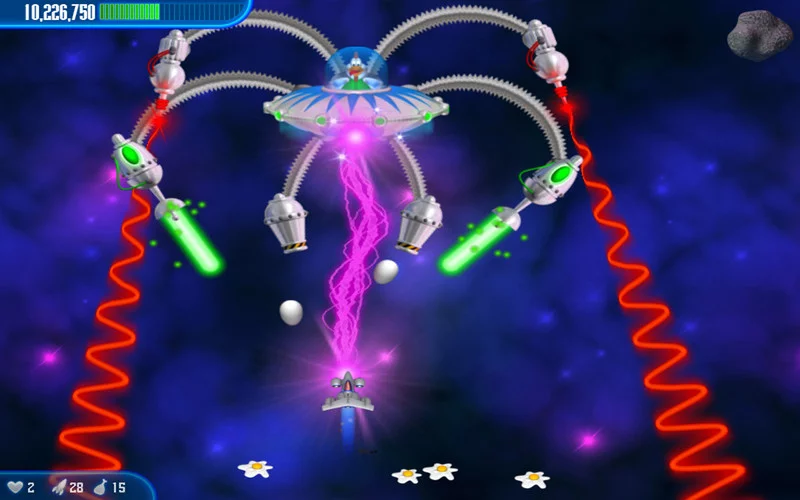 Изображение игры: Chicken Invaders: Revenge of the Yolk