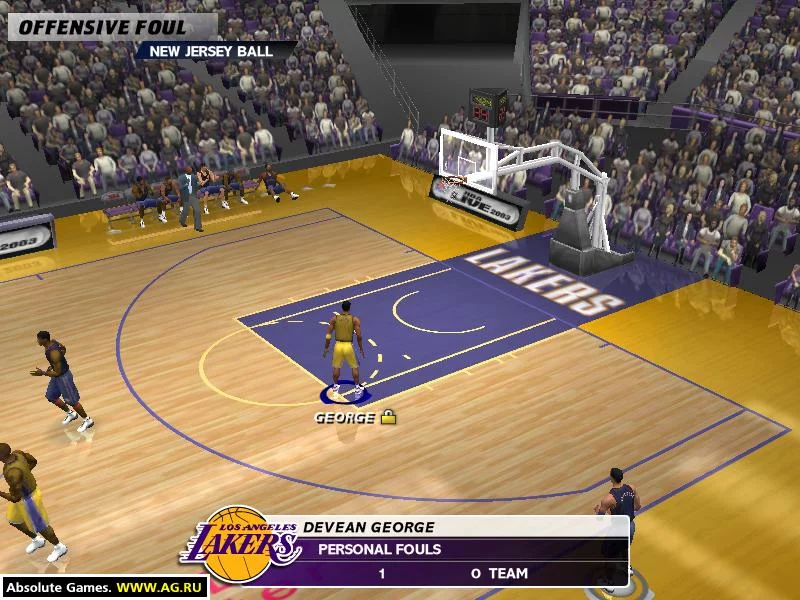 Изображение игры: NBA Live 2003