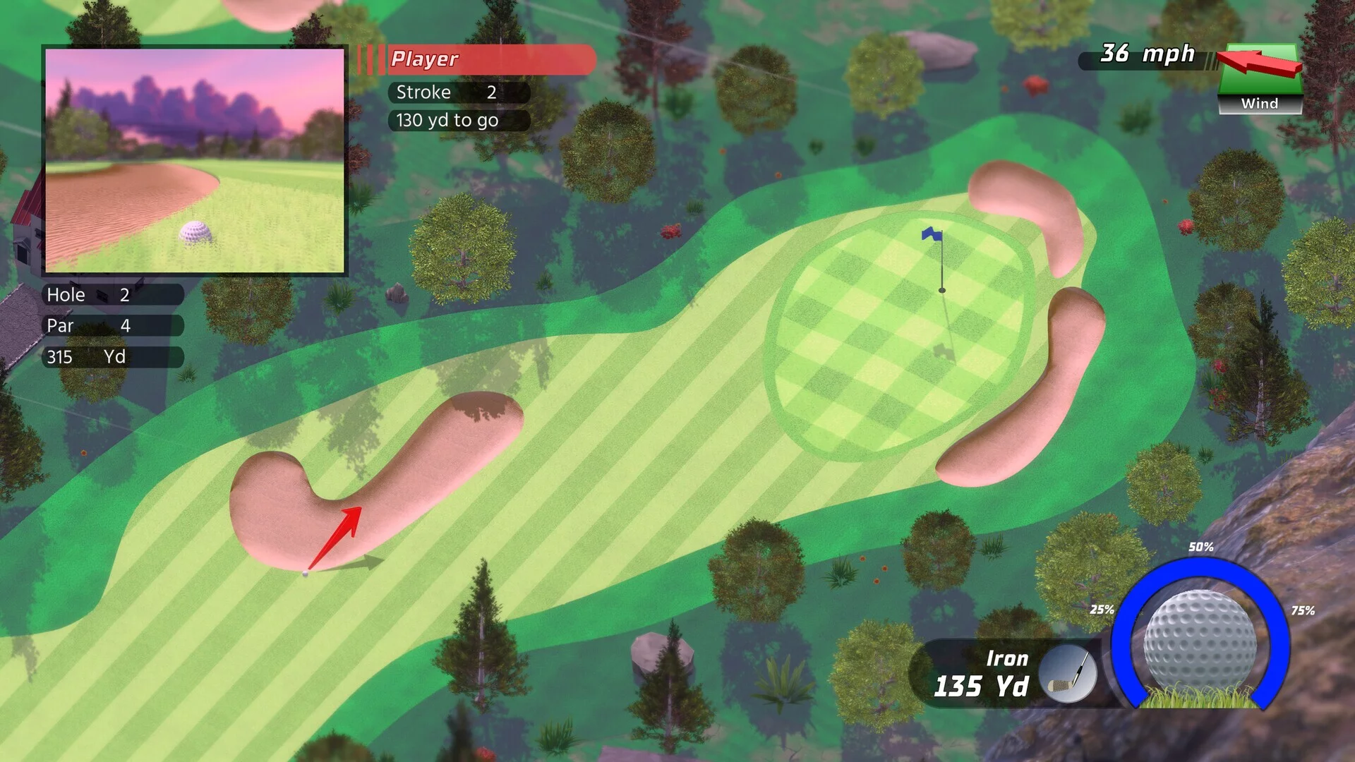 Изображение игры: Golf Up