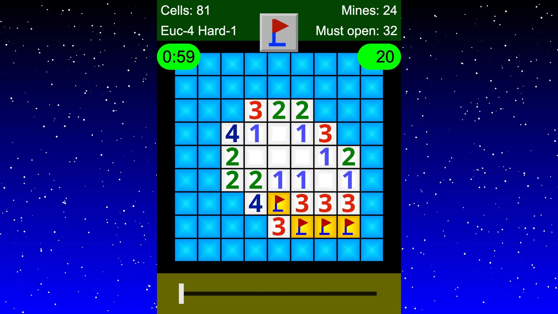Изображение игры: Non-Euclidean Minesweeper
