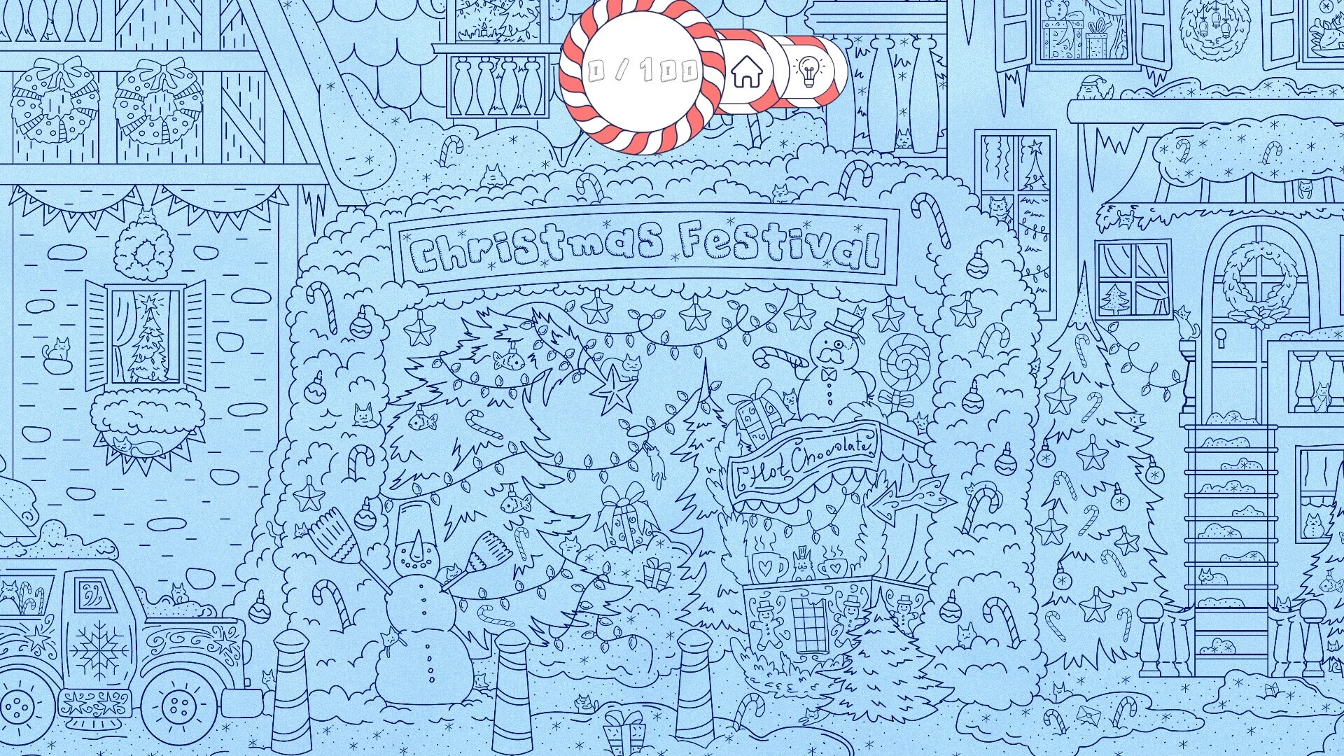 Изображение игры: Cats Visiting Christmas Town
