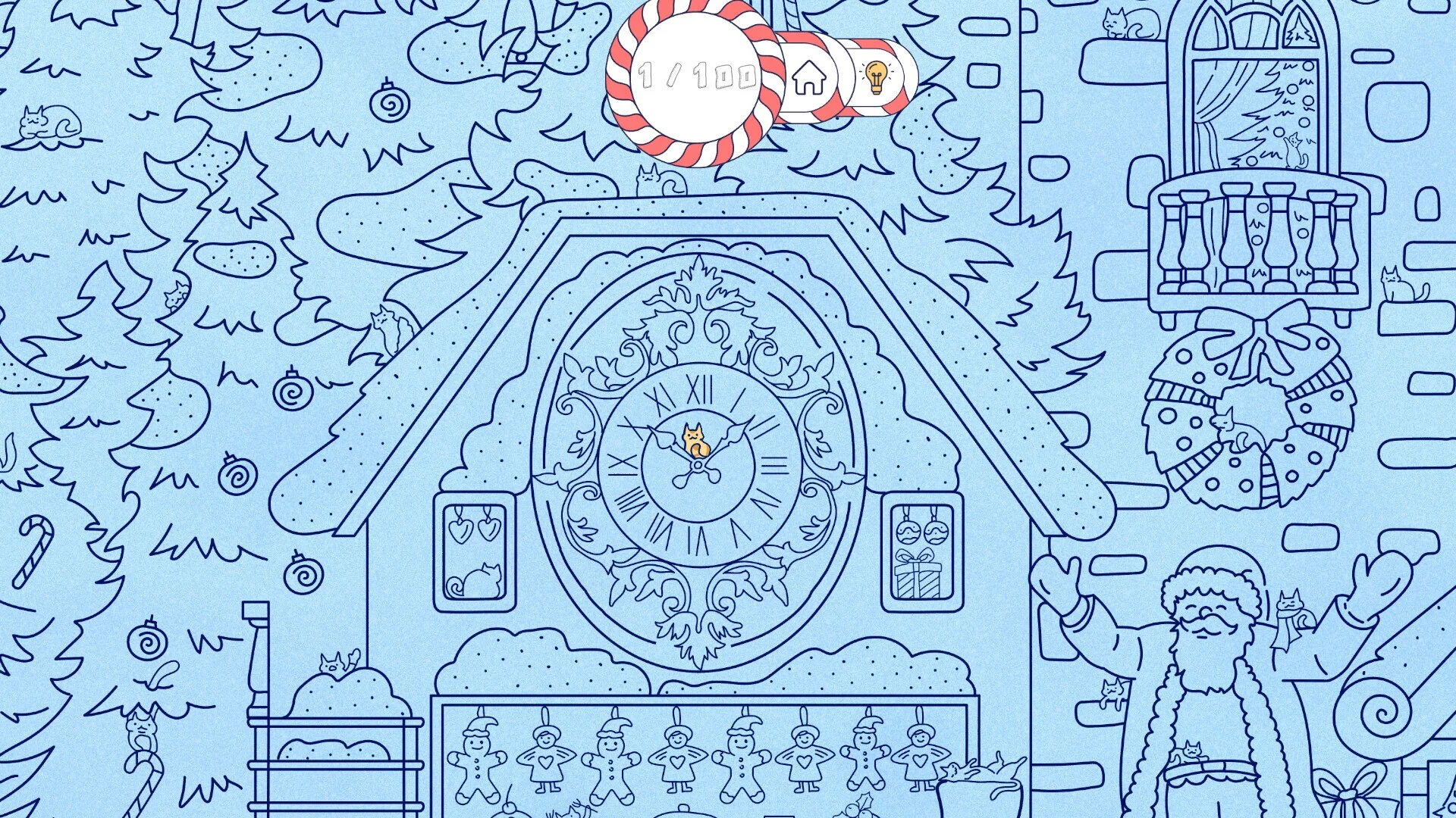 Изображение игры: Cats Visiting Christmas Town