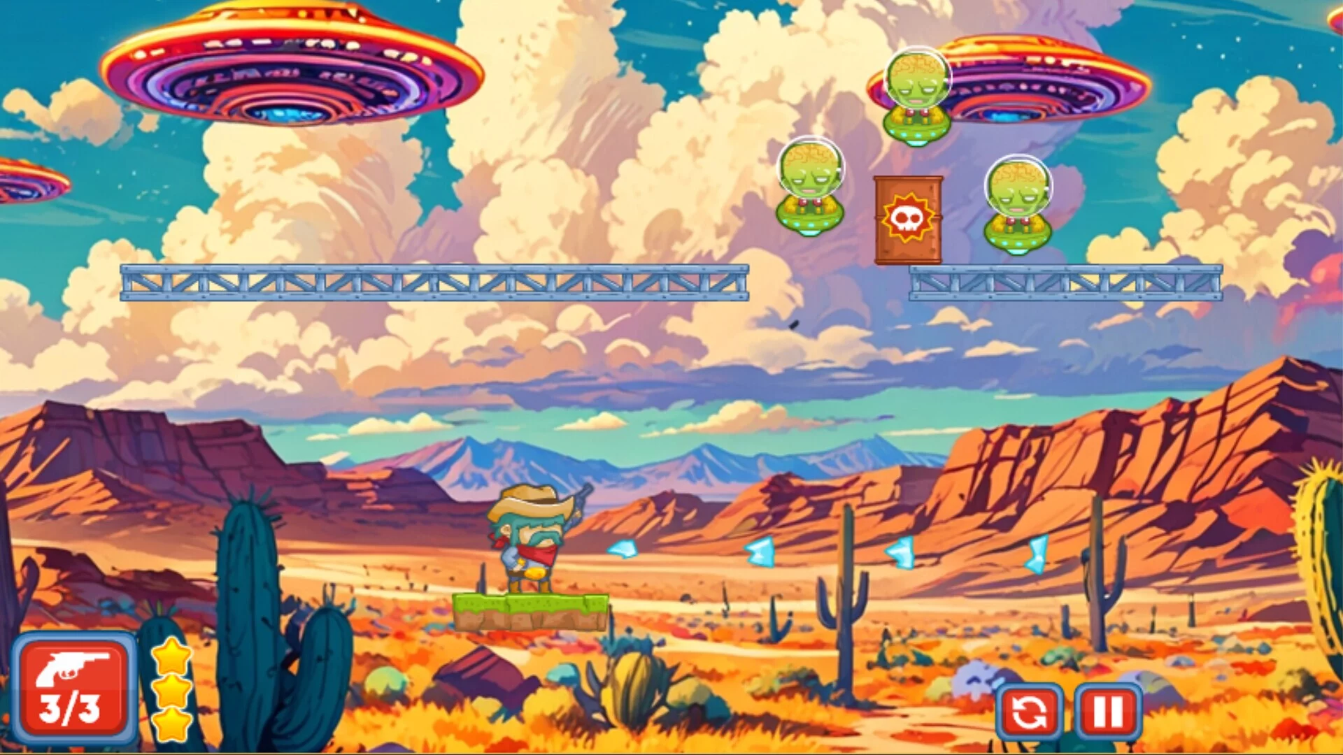 Изображение игры: Outlaws vs Aliens