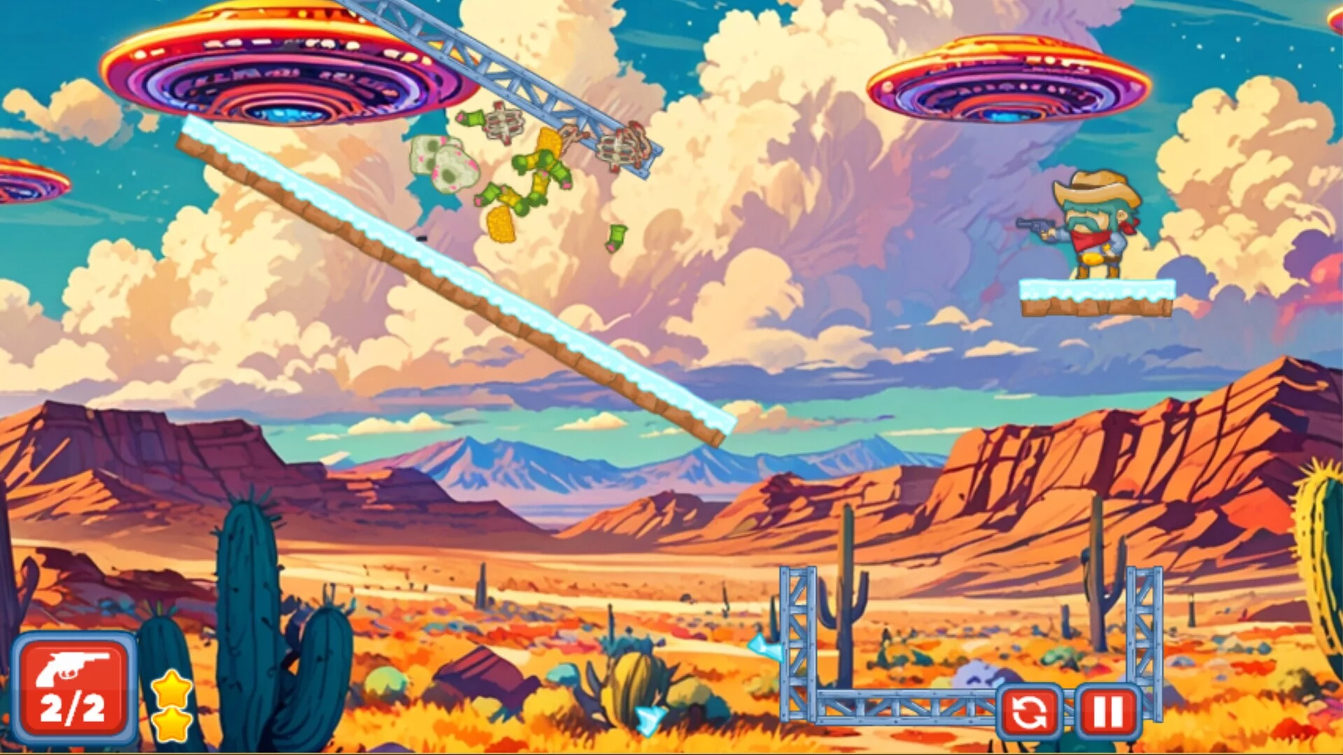 Изображение игры: Outlaws vs Aliens