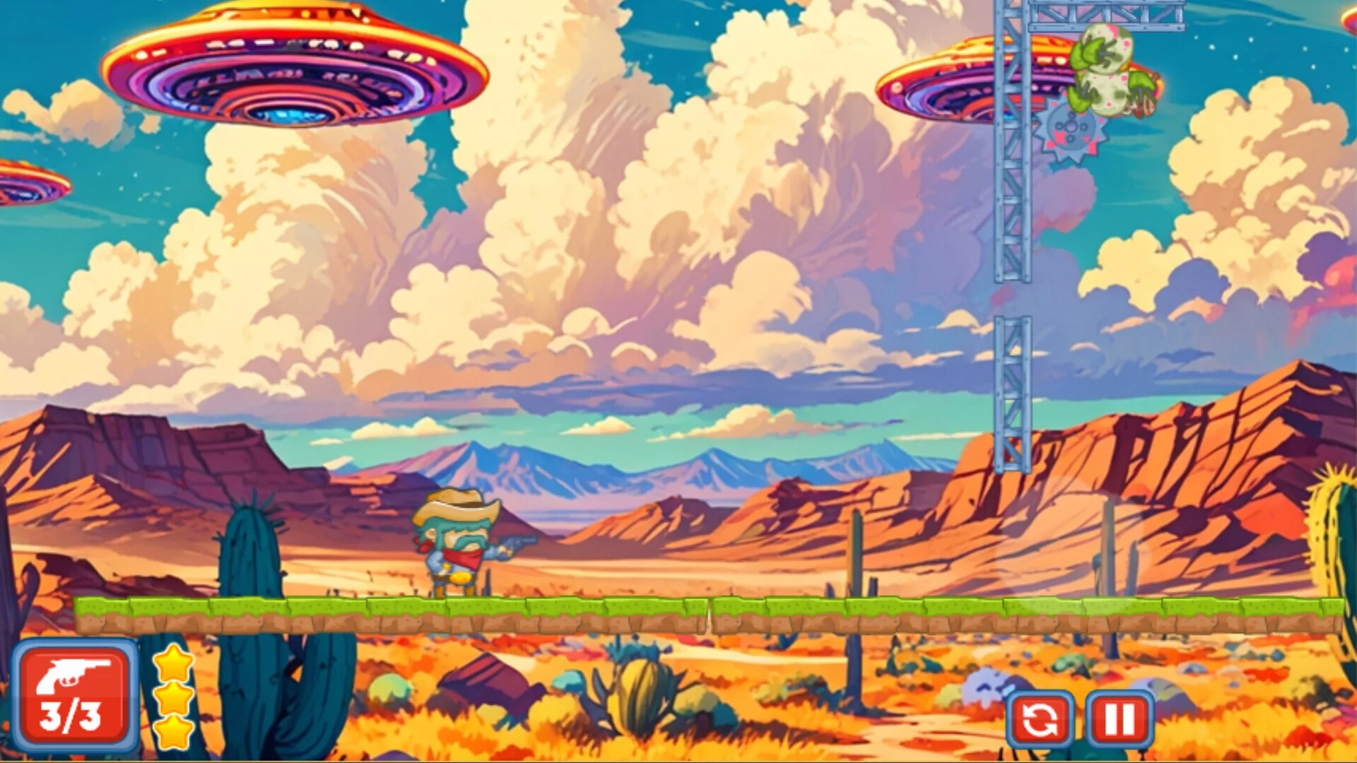 Изображение игры: Outlaws vs Aliens