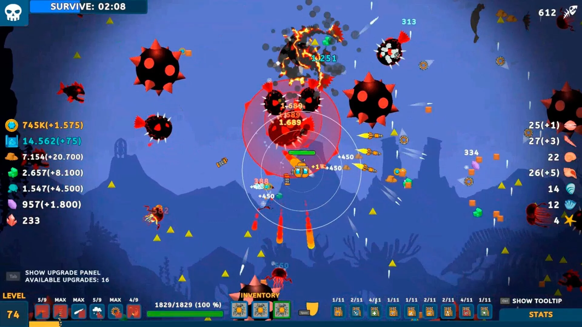 Изображение игры: Submarine Survivor