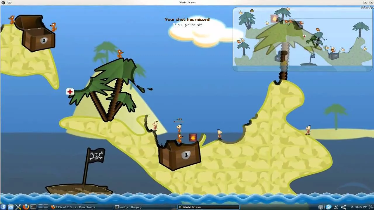 Изображение игры: Warmux