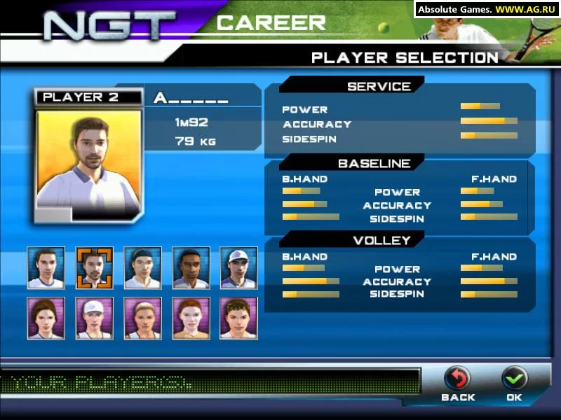 Изображение игры: NGT: Next Generation Tennis