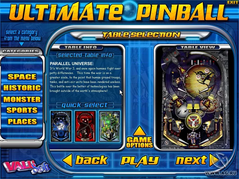 Изображение игры: Ultimate Pinball