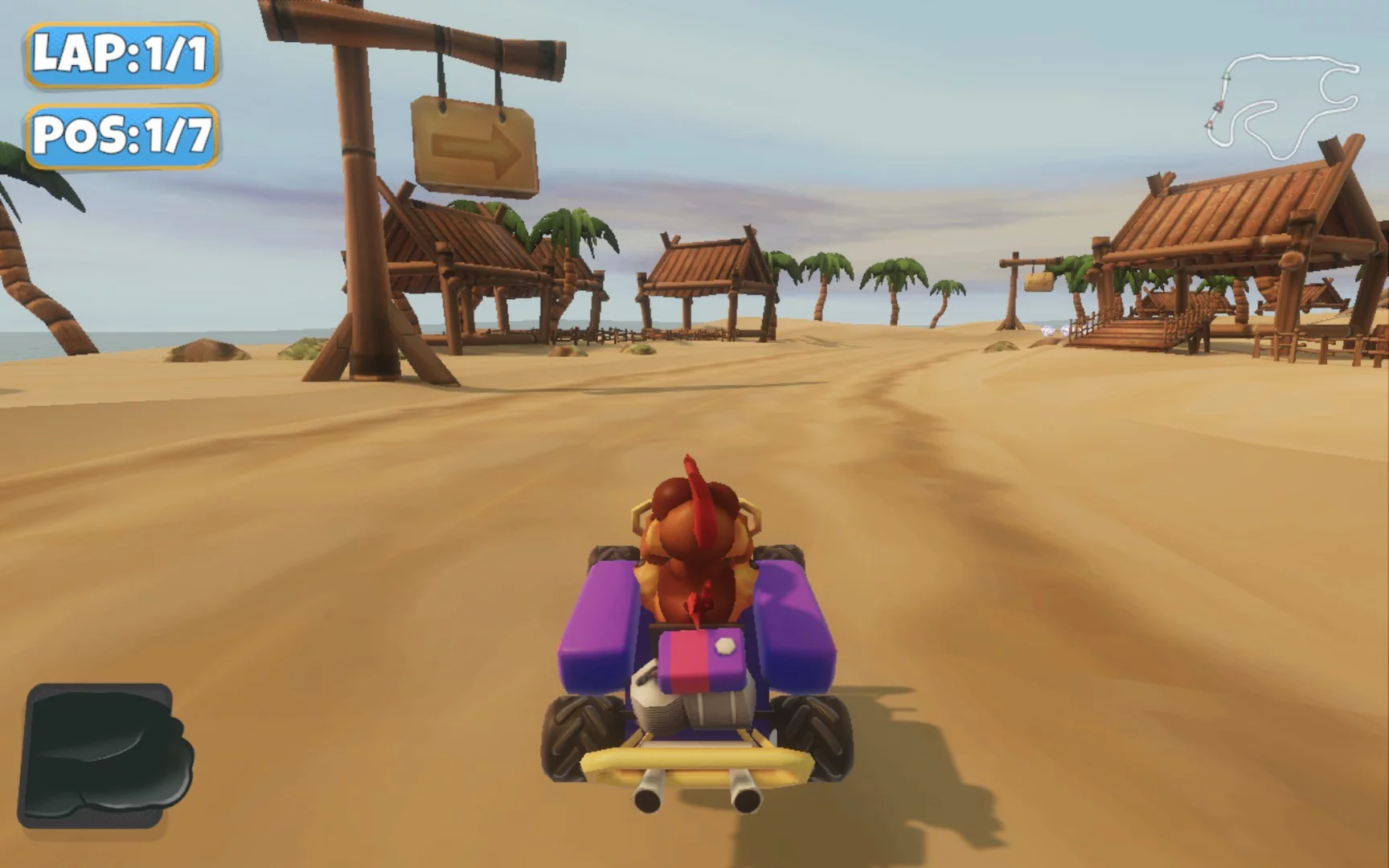 Изображение игры: Moorhuhn Kart
