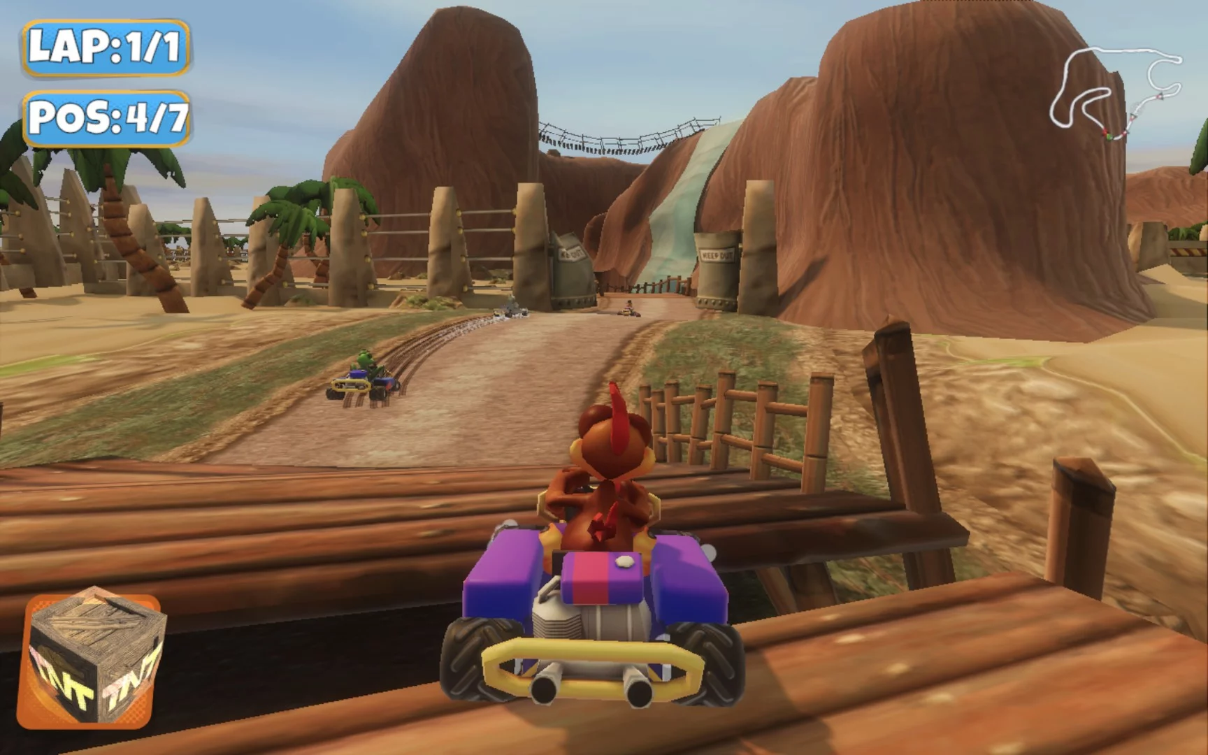 Изображение игры: Moorhuhn Kart