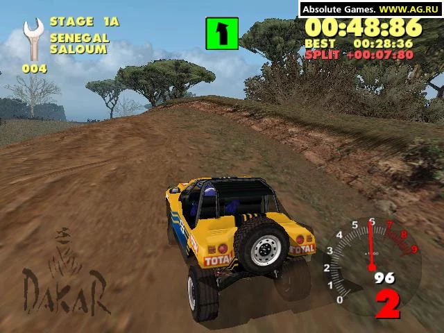 Изображение игры: Paris-Dakar Rally