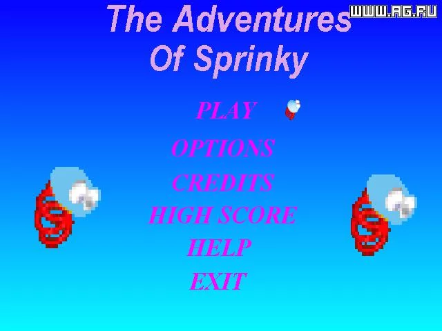 Изображение игры: The Adventures of Sprinky