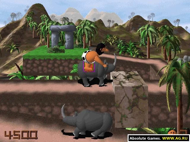 Изображение игры: 3D Caveman Rocks!