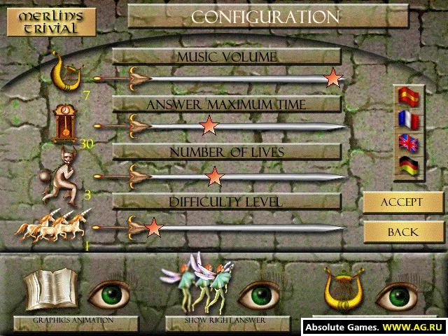 Изображение игры: Merlin's Trivial