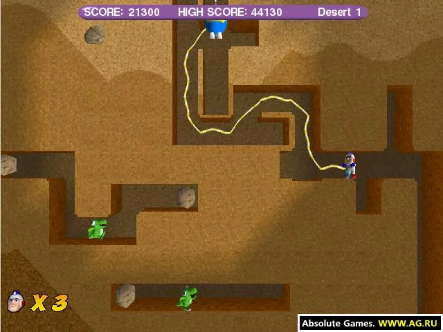 Изображение игры: Dig Dug: Deeper