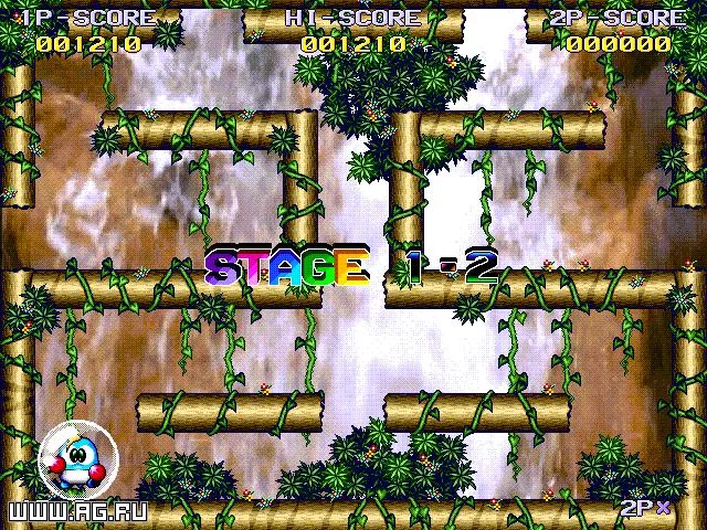 Изображение игры: Bubble Bobble Nostalgie