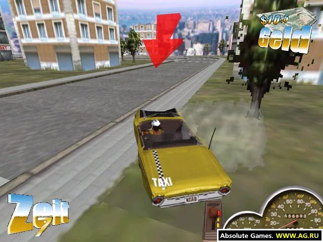 Изображение игры: Super Taxi Driver
