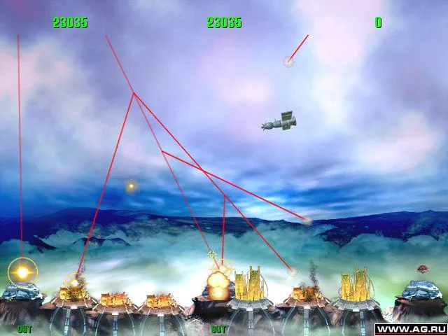 Изображение игры: Missile Command