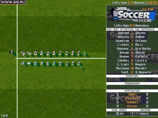 Изображение игры: Total Soccer 2000