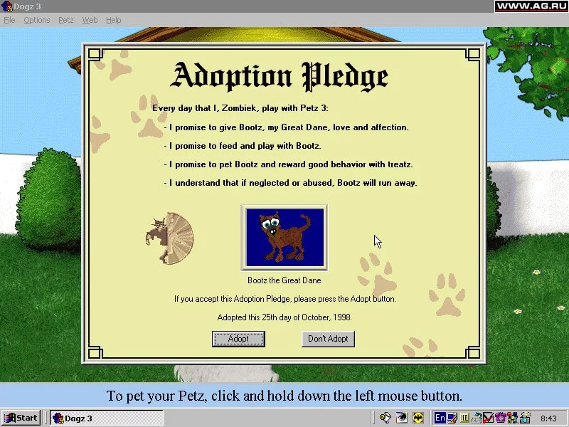 Изображение игры: Dogz 3, Your Virtual Petz