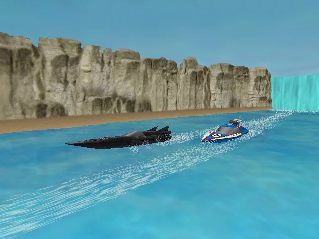 Изображение игры: Speedboat Attack