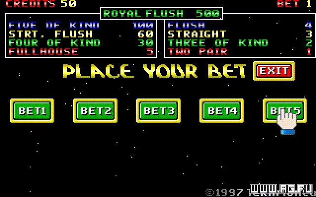 Изображение игры: G-Poker '95