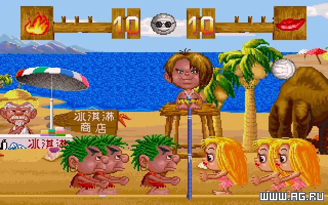 Изображение игры: Caveman Volleyball