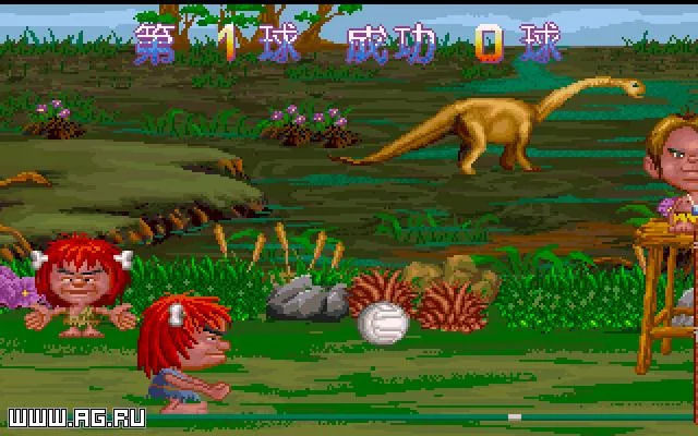 Изображение игры: Caveman Volleyball