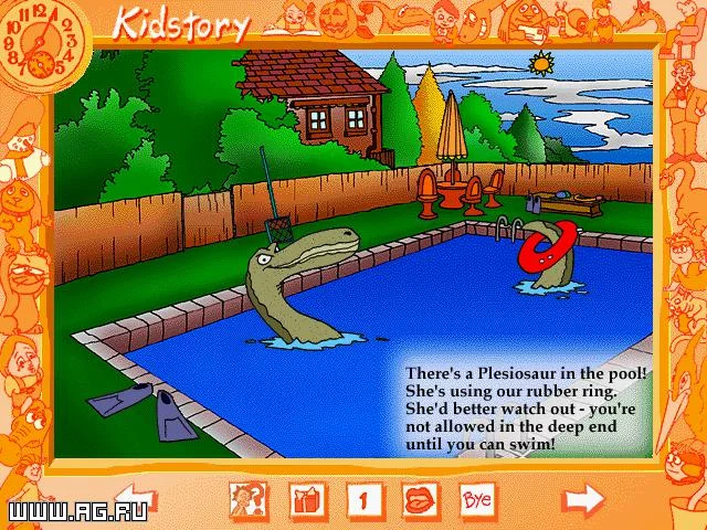 Изображение игры: There's a Dinosaur in the Garden