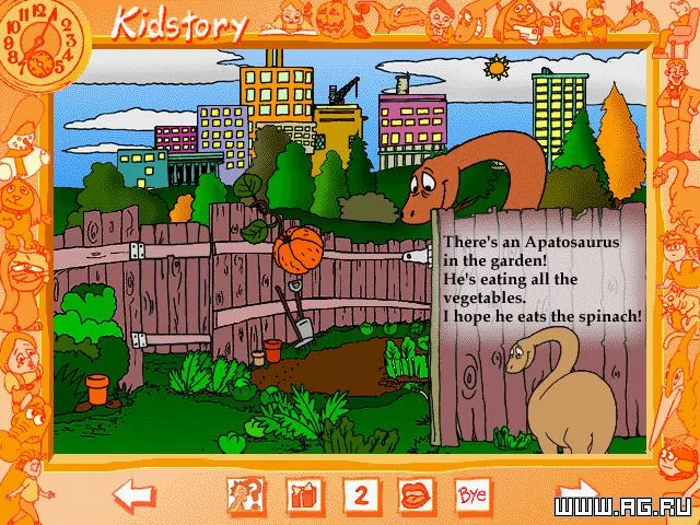 Изображение игры: There's a Dinosaur in the Garden