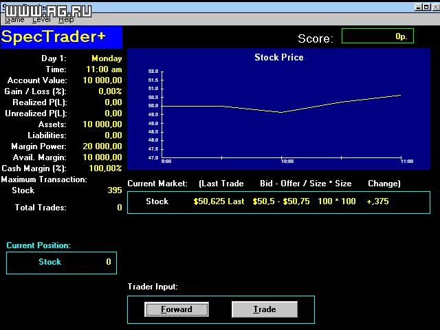 Изображение игры: SpecTrader+