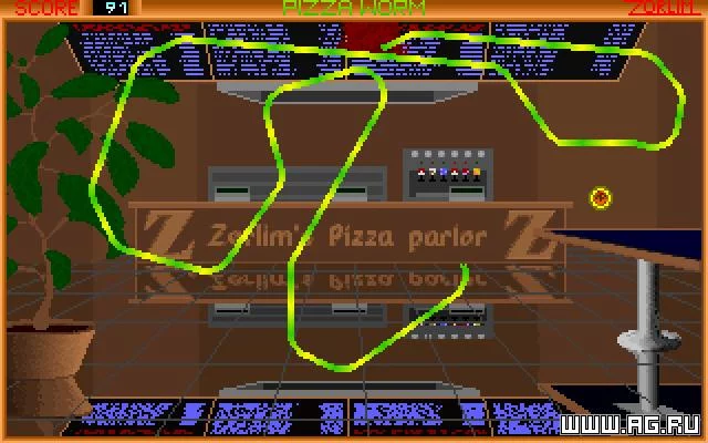 Изображение игры: Pizza Worm