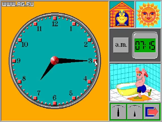 Изображение игры: Изучаем часы!