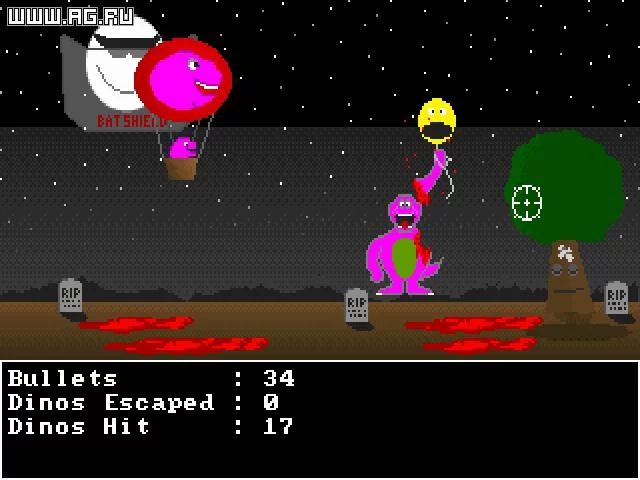 Изображение игры: Purple Dinosaur Massacre