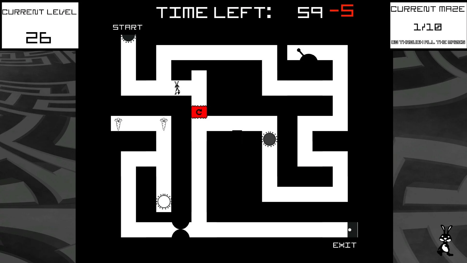 Изображение игры: Bunny Mazes