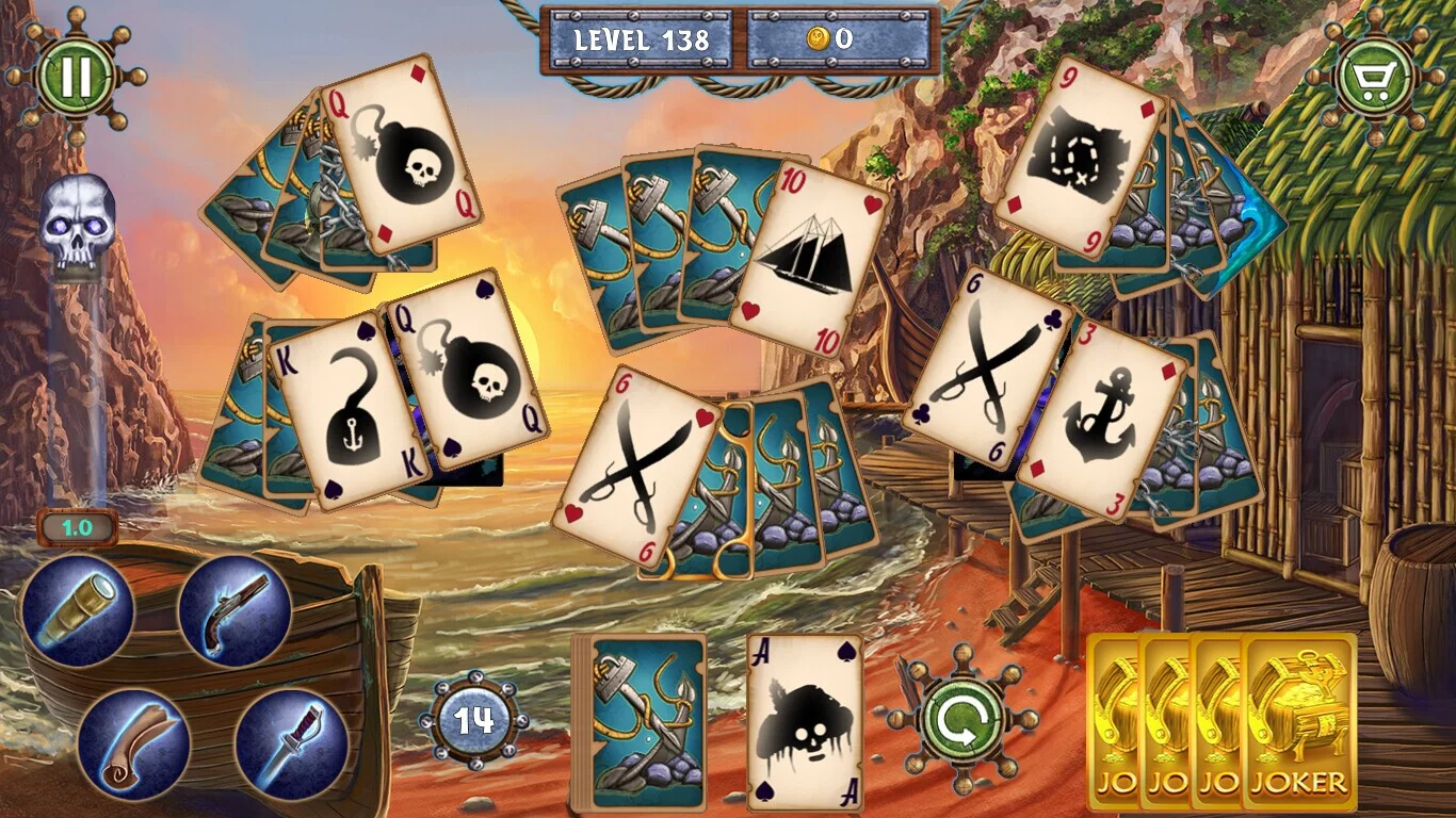 Изображение игры: Pirates Adventure Solitaire